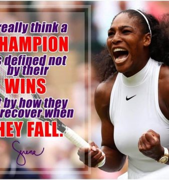 Serena Williams Motivational Poster Quote