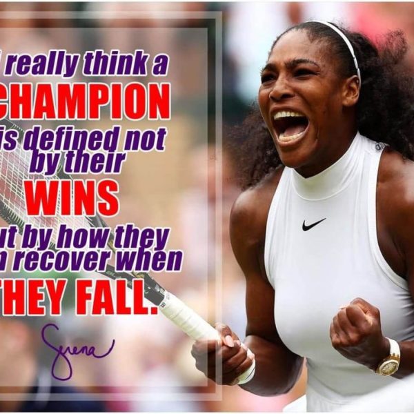 Serena Williams Motivational Poster Quote